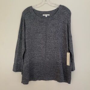 CYRUS Gray Heathered Long Sleeve Knit Tunic